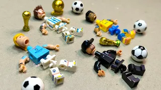 lego football player | ronaldo | messi | halaand | jurgen klopp | minifigures lego unofficial