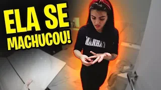 PRIMEIRO ACIDENTE NA CASA NOVA! (Bruna se machucou)