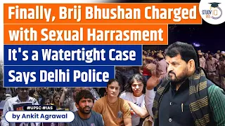 Brij Bhushan Singh, Ex-WFI Chief booked for Sexual Harassment | Wrestlers Protest | UPSC GS 2