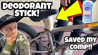 Deodorant SAVED my USA FREESTYLE BMX Competition! *I Can't believe this worked!*