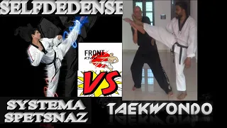 Front kick Taekwondo vs Systema Spetsnaz Self Defense Вадим Старов защита Спецназ против удара ногой