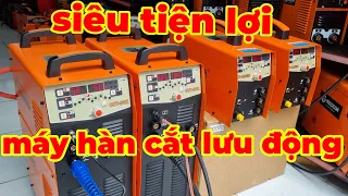 Máy hàn cắt đa năng lưu động 3 trong 1 (TIG + Cut plasma + Que) siêu tiện lợi hàn cắt CUT50K OKY