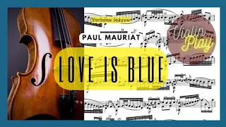 The Love is Blue - Play Violin Solo