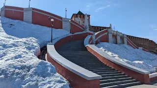 нижний новгород прогулка вдоль нижегородского кремля 28 марта