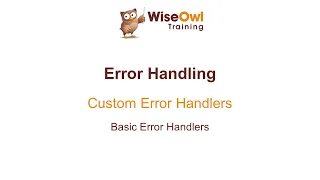 Excel VBA Online Course - 7.2.1 Basic Error Handlers