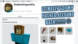 Getting my stolen roblox account back! You can too! (ROBLOX Tutorial)