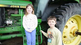 Using Kids Tractors to Dig Dirt and Play on the Farm Compilation | Tractors for kids