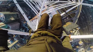 The wind took us. 800ft CRANE CLIMB NYC "Kings of Queens"