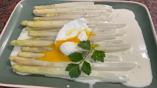 Рецепт яйца пашот так просто с спаржей, Poached eggs recipe is so easy with asparagus, #recipe