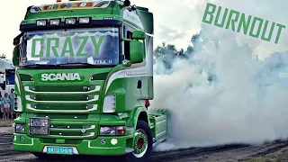 LOUD Scania R500 V8 INSANE BURNOUT & DRAG  (Kacsa / Ytka )