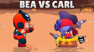 BEA vs CARL | 20 Tests | Best Brawler with 1 Attack in Brawl Stars?