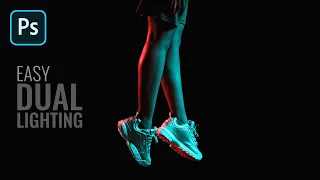 Dual Lighting Effect in Photoshop | Photoshop Tutorial (Easy)