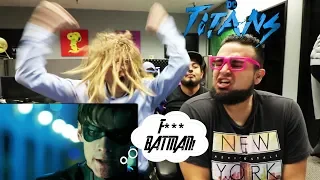 REACTING TO TITANS Official Trailer (2018) Nightwing, Raven, StarFire DC Universe TV Show HD