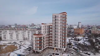 Квартал "Беринг" в Новосибирске - Ход строительства Февраль 2023