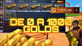 COMO CONSEGUIR GOLD DE GRAÇA NO STANDOFF 2 | DO 0 AO 1000 DE GOLD