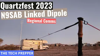 Quartzfest 2023 - N9SAB Linked Dipole Testing for Regional Comms