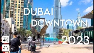 Dubai Downtown, Burj Khalifa 🇦🇪 UAE [ 4K ] Walking Tour in the city center!