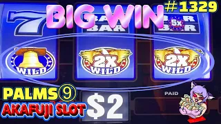 PALMS LAS VEGAS ⑨/ TRIPLE DOUBLE PATRIOT SLOT, TRIPLE DOUBLE GEMS SLOT Big Win 赤富士スロット パームス ラスベガス ⑨