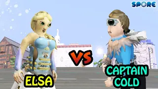 Elsa vs Captain Cold | Cartoon vs Hero [S2E3] | SPORE