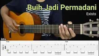 Buih Jadi Permadani - Exists - Fingerstyle Guitar Tutorial + TAB & Lyrics