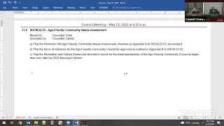 Council Meeting - Wednesday, May 25, 2022 - 9:30 a.m. - City of Richmond Hill