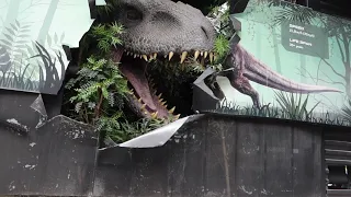 Indominus Rex Animatronic is Insane! |Jurassic World Full Ride Through POV Front Row|