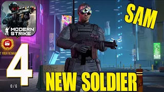 Modern Strike Online: FPS  - Gameplay Walkthrough Part 4 - New Soldier SAM(iOS, Android)