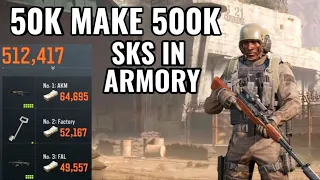 HOW MAKE MONEY WITH 50K SET SKS IN ARMORY - ARENA BREAKOUT