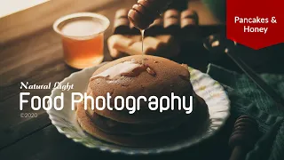Natural Light Food Photography | Pancakes & Honey | Photoshop edit by Jovab Geofery - Malayalam