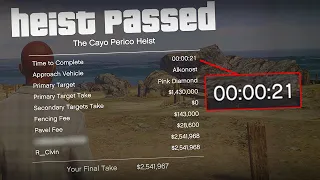 "goofy modded heist" Completing Cayo Perico In 21 Seconds, Fake World Record