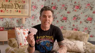 Steve-O Gets A Liquid Death Water Tattoo On His Neck