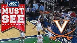 Virginia's Akil Mitchell Comes from Nowhere to Swat Pitt Shot | ACC Must See Moment