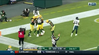 Aaron Jones 77 Yard Touchdown Run to Seal the Game | Packers vs. Eagles Week 13 NFL 2020