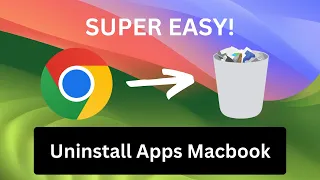 Uninstall apps on Macbook | Delete apps on MacOS Sonoma