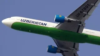 B767-300F Uzbekistan Airways Off To Tashkent Uzbekistan From Doncaster Airport (UK) Ukraine, Russia,