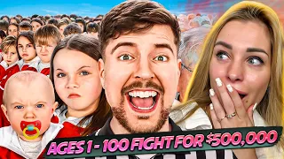 Reaction on Beast Ages 1 - 100 Fight For $500,000