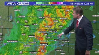 DFW weather: Heavy rain moving across area, flash flooding watch in effect