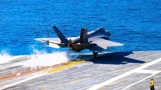 The Moment a Navy Pilot Missed Landing On US Aircraft Carrier