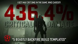 5 BEASTLY BACKFIRE BUILD TEMPLATES - The Ultimate Backfire SMG Build Guide for The Division 2