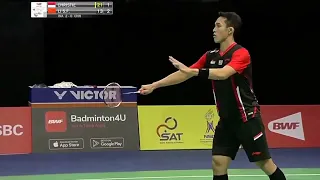 Ekspresi Jojo Setelah Tundukan Lawan 2 Gim Langsung 🇮🇩Jonatan Christie vs 🇨🇳Li Shi Feng