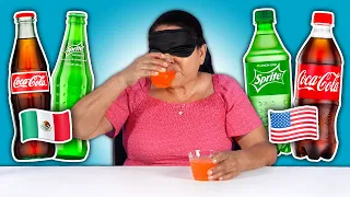 Mexican Mom Try Mexican vs. American Soda!