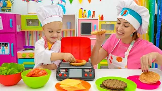 Vlad et Niki visitent le café pour enfants de Chris