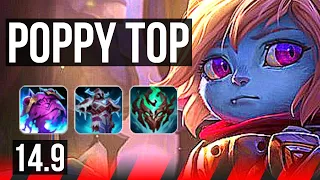 POPPY vs URGOT (TOP) | 69% winrate, 6/2/9 | EUW Master | 14.9