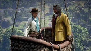 John And Sadie In A Balloon Together | Red Dead Redemption 2