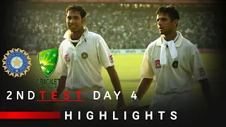 India vs Australia|2001|2nd Test Day 4 Highlights| Kolkata