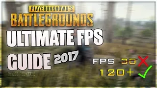 PUBG Ultimate FPS GUIDE increase performance & FPS with any setup! Lag drop fix