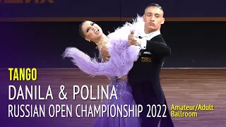Tango = Danila Boriskin & Polina Kulakova = Russian Open Championship 2022 Adult Ballroom