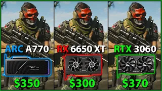 Arc A770 vs RX 6650 XT vs RTX 3060 - 1440p PC Gaming Benchmarks