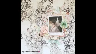 Cherished Layout for My Creative Scrapbooks August Limited Edition Kit