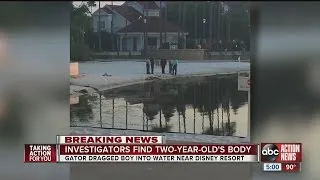 Body of boy snatched by gator found in Disney lagoon